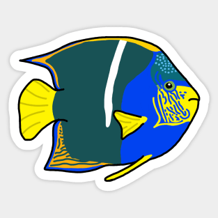 Kings Angelfish Sticker